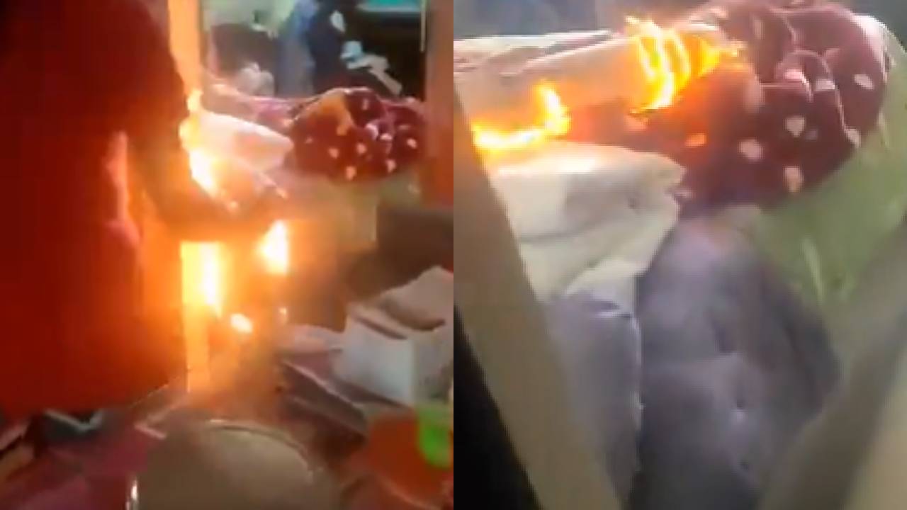 Watch: गुस्साई बहु ने सोते हुए ससुर के बिस्तर में लगा दी आग, Video देख हैरान रह जाएंगे आप