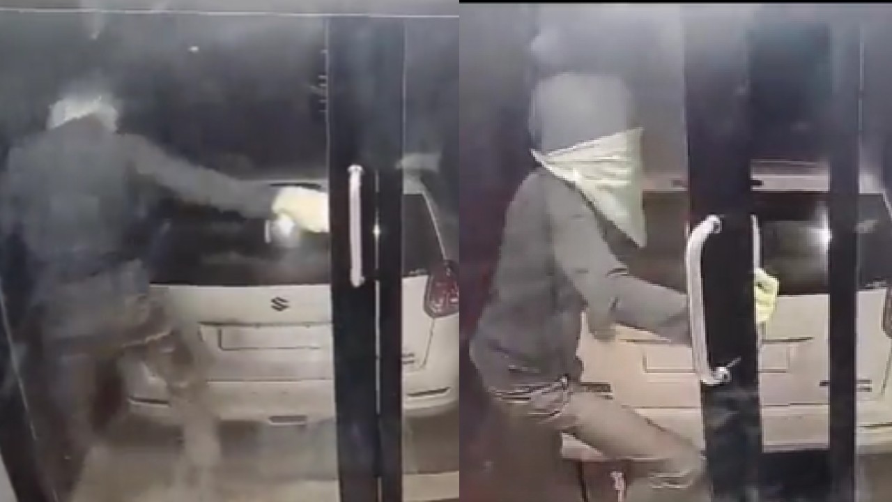 ATM लूटने गए थे चोर, दावं पड़ गया उलटा मजबूरी में भागे सब, वीडियो हुआ वायरल