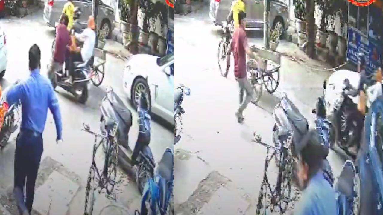 Watch: दिल्ली पुलिस ने चैन स्नैचिंग कर भाग रहे चोरों को पकड़ा, वीडियो देख साउथ के फिल्मों की आ जाएगी याद
