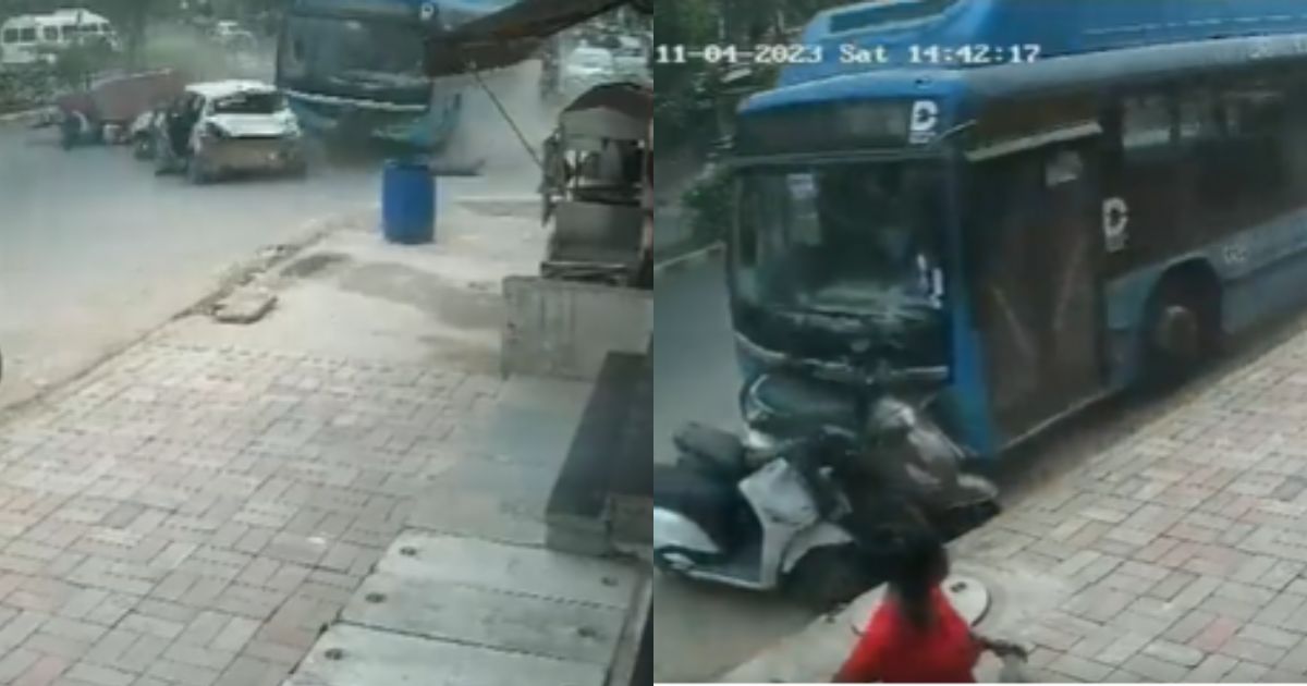Delhi Bus Accident: दिल्ली में रफ्तार का कहर, देखे बेकाबू बस का खौफनाक वीडियो