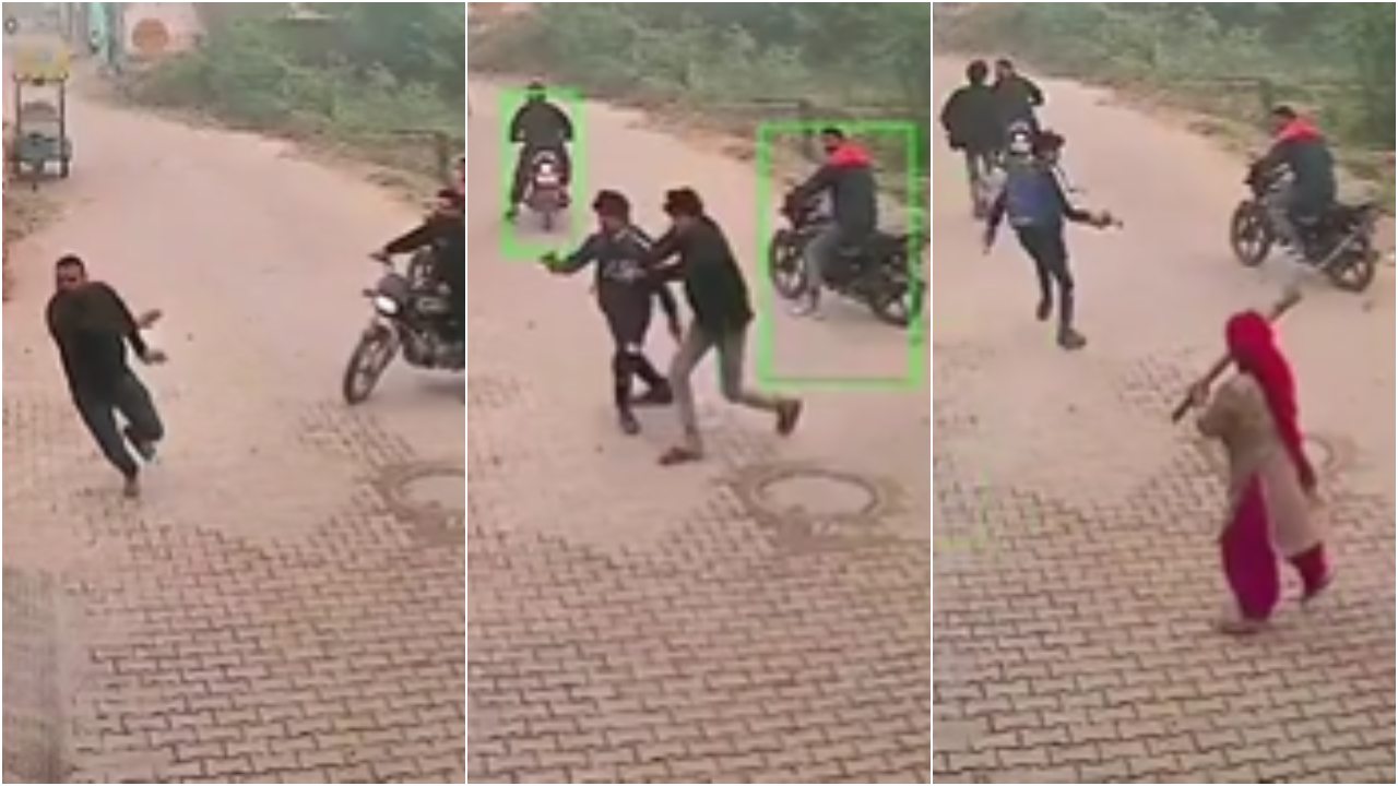 हरियाणा में 'गैंग्स ऑफ बासेपुर'; ताबड़तोड़ फायरिंग कर रहे बदमाशों से लाठी लेकर भिड़ी महिला, देखें Video