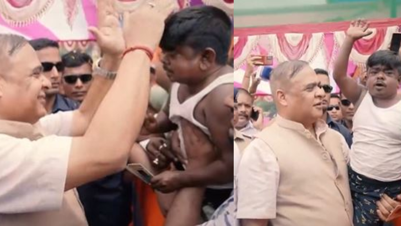 असम के सीएम के पास घर की फरियाद लेकर पहुंचा 3 फीट का मजीबुर रहमान, गोद में उठाकर सिर पे टपली बजाने का वीडियो हुआ वायरल
