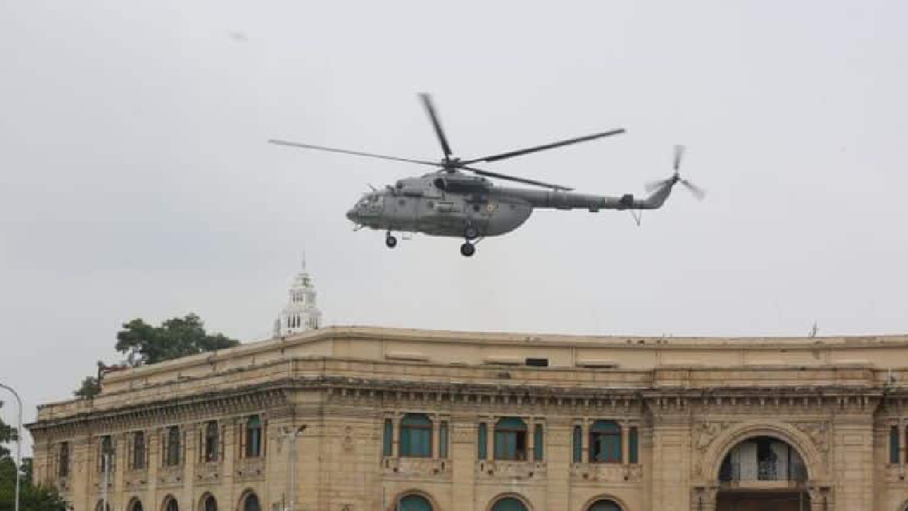 यूपी विधानसभा के ऊपर मंडराने लगा सेना का हेलीकॉप्टर, नजारा देख मचा हड़कंप, वजह आई सामने