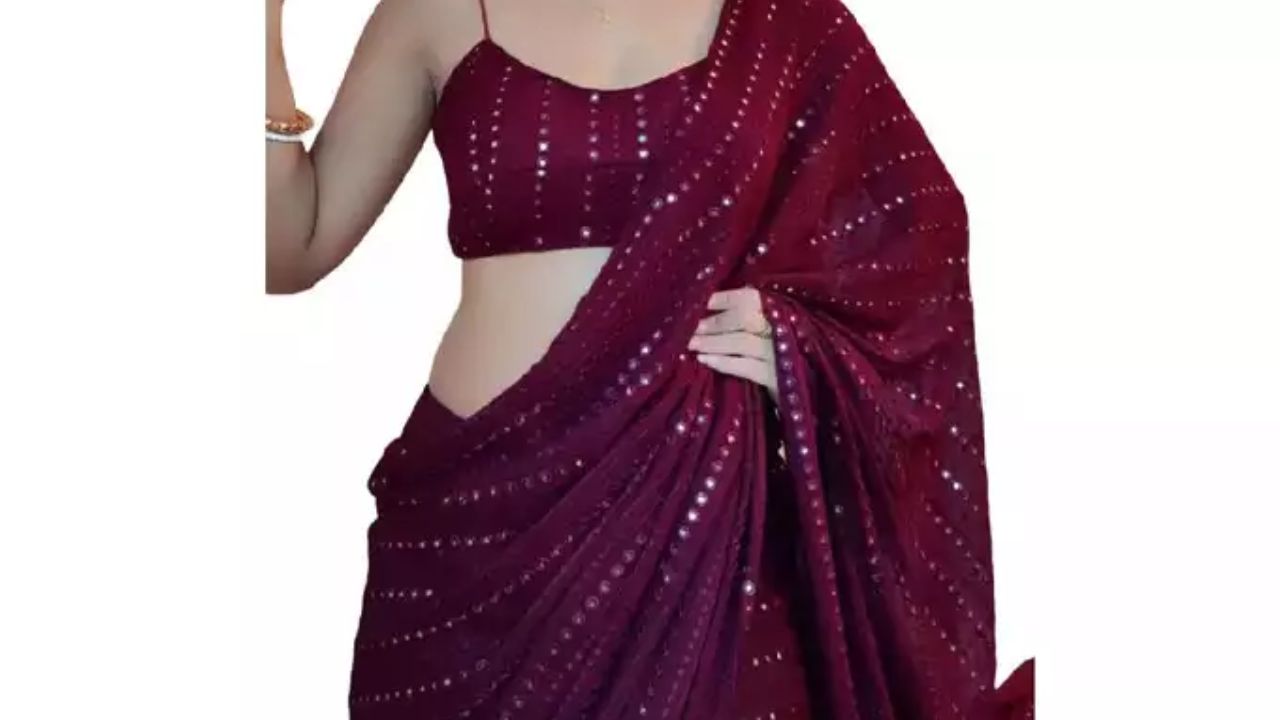 Saree Look: शादी और रिसेप्शन के लिए परफेक्ट च्वाइस है ये Party Wear Saree
