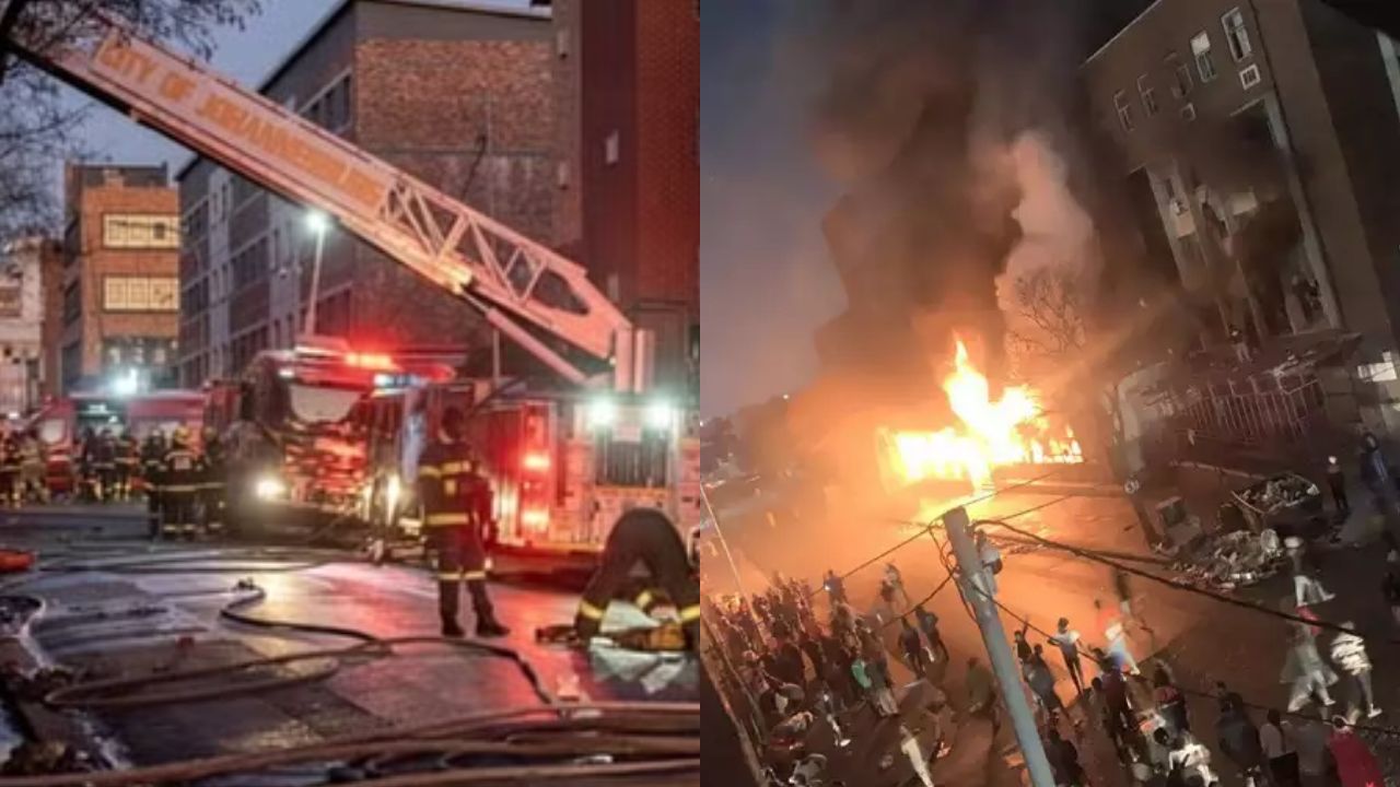 South Africa: जोहान्सबर्ग में दर्दानाक हादसा, इमारत में लगी भीषण आग, 63 लोगों की मौत