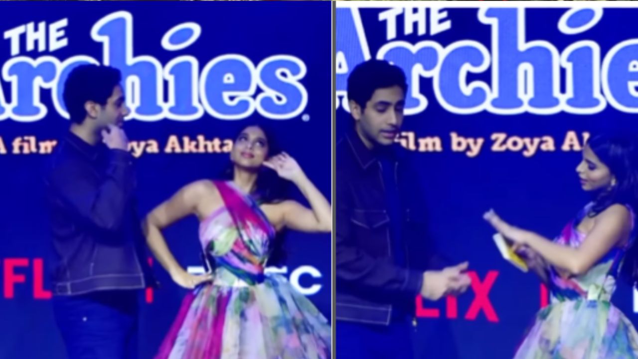 The Archies: शाहरुख की बेटी सुहाना संग अमिताभ के नाती अगस्त्य ने किया रोमांटिक डांस, वीडियो देख नेटिजन्स बोले- Annual Function लग रहा..