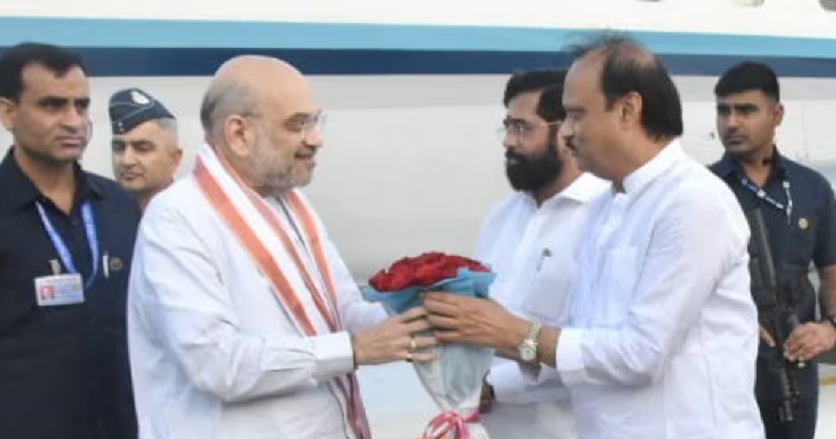 'दादा बहुत समय के बाद आप सही जगह पर बैठे हो', अजित पवार से साथ पहली बार मंच साझा कर बोले अमित शाह