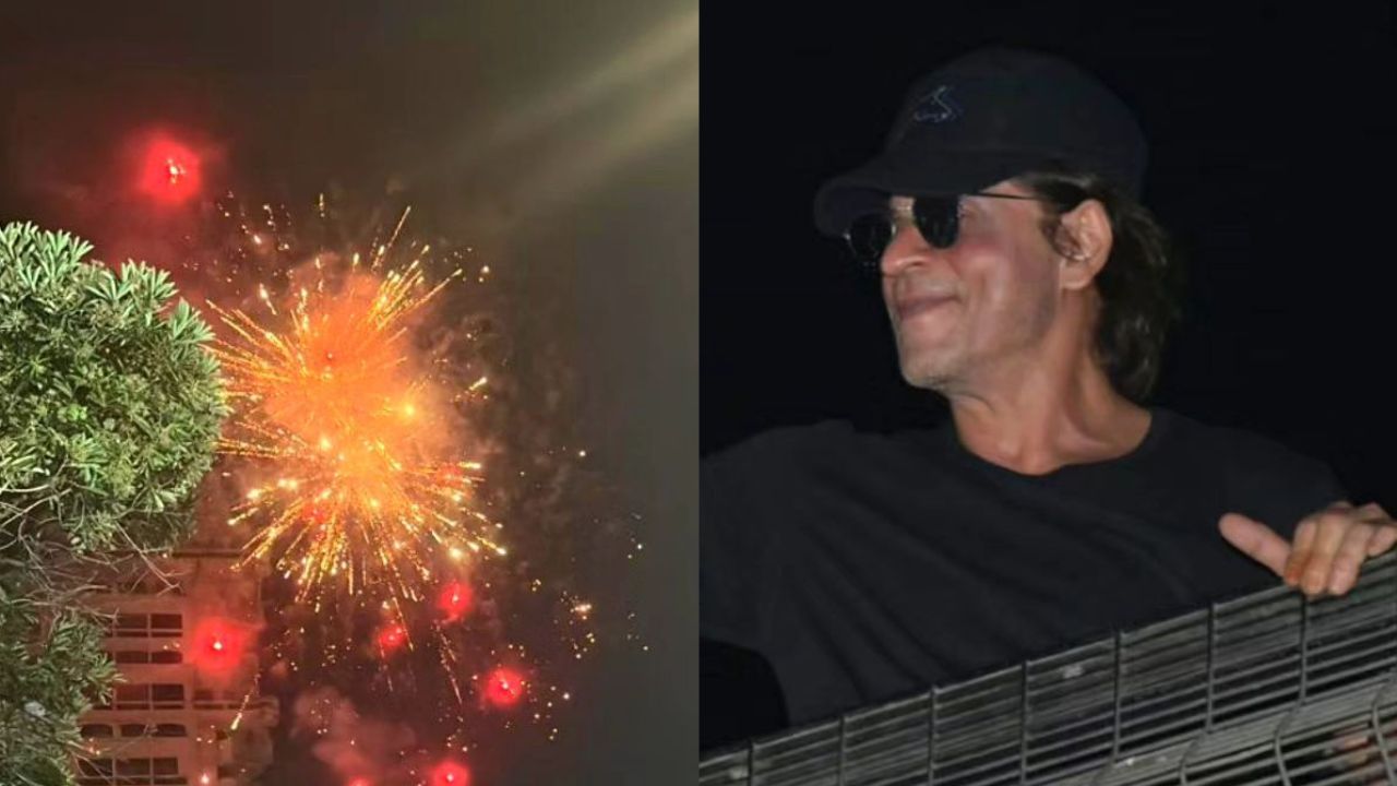 SRK Birthday: शाहरुख के 58वें बर्थडे पर मन्नत के बाहर दिवाली जैसी आतिशबाजी, आधी रात को उमड़ा फैंस का सैलाब