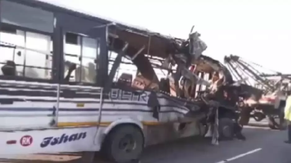 Assam bus collided with truck Several people dead