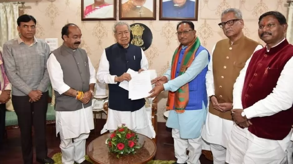 chhattisgarh designate cm vishnu deo sai tribal leader bjp congress pm modi