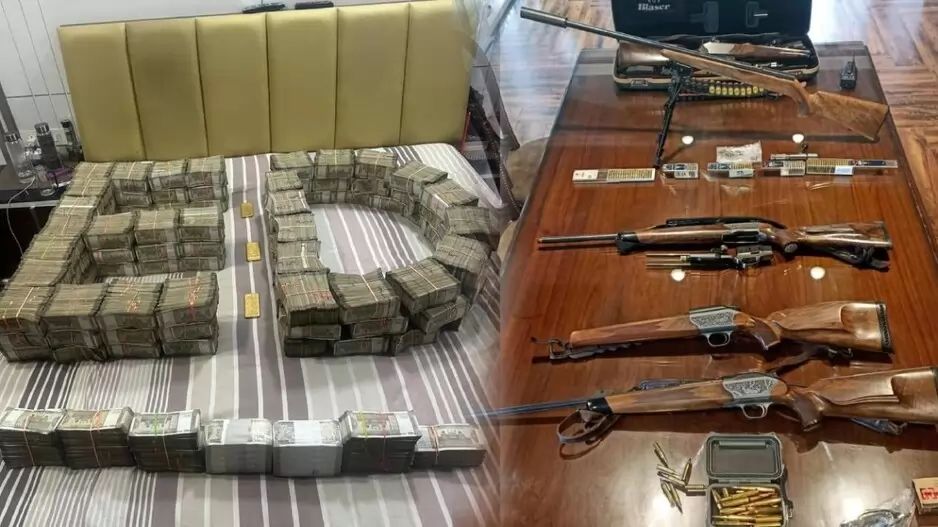 Enforcement Directorate ED  Raid Ex-MLA Dilbag Singh premises recovered illegal arms 5 crore cash