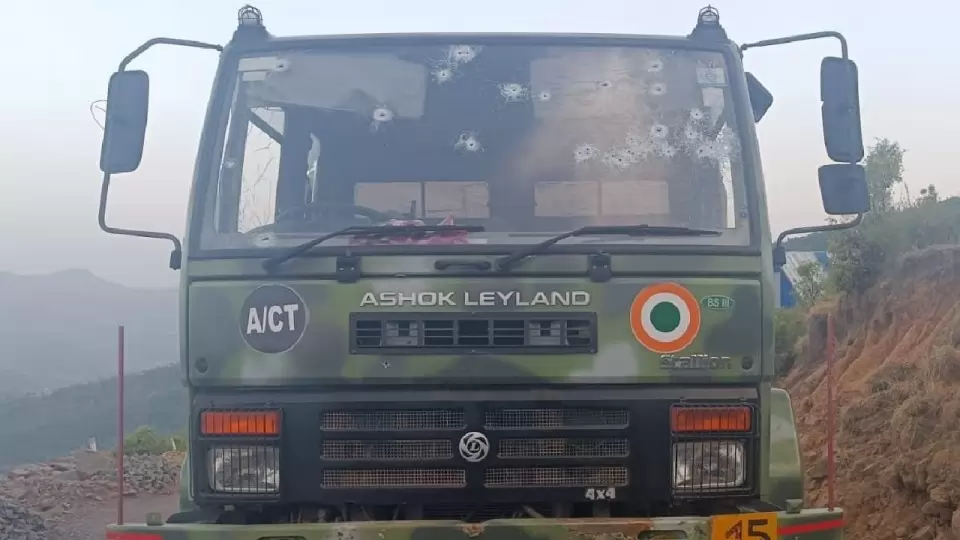 Indian Air Force IAF Convoy terrorist Attack soldier killed 5 injured jammu and kashmir Poonch
