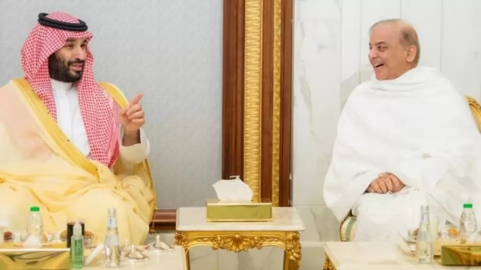 Prince Salman and Shehbaz Sharif.