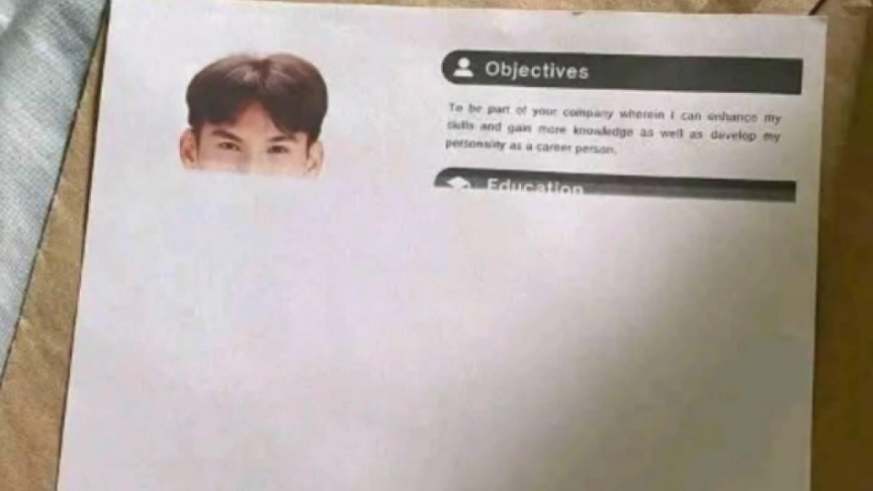 Half-printed viral resume