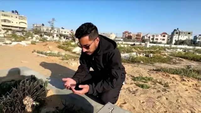 isreal Hamas war, Gaza youth, graveyard, Ramadan