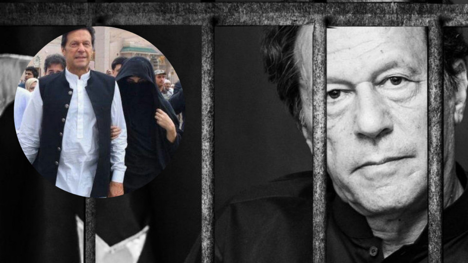 Pakistanformer pm Imran Khan and his Wife Bushra Bibi 