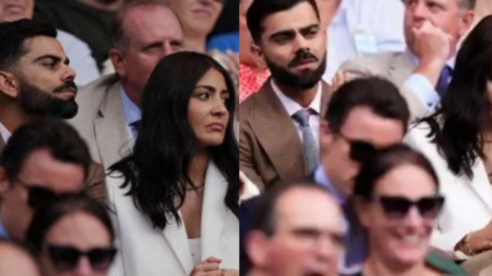 Virat and Anushka arrived to watch a tennis match at Wimbledon 2025