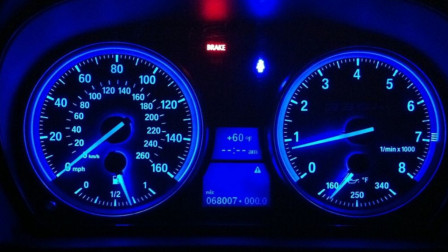 Blue Dashboard Light 