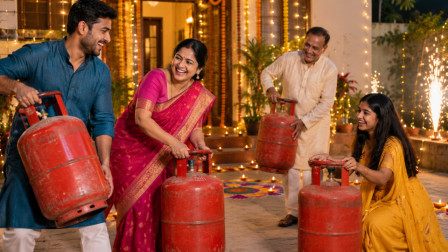 Free LPG Cylinder on Diwali
