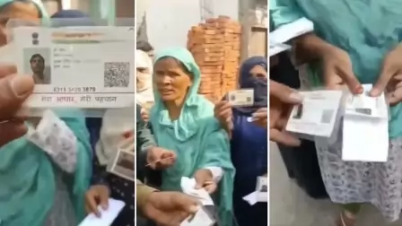 sambhal voting row Muslim voters not allowed to cast votes fake Aadhaar card Allegation