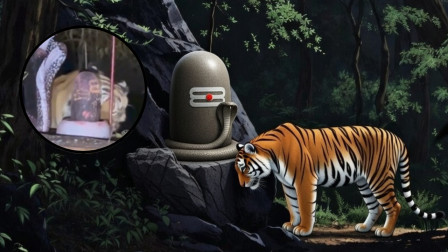 Tiger Rubs Head on Shivling in Madhya Pradesh Forest: Viral Video Sparks Devotion vs Wildlife Debate