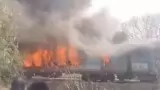 Massive fire breaks out in Taj Express