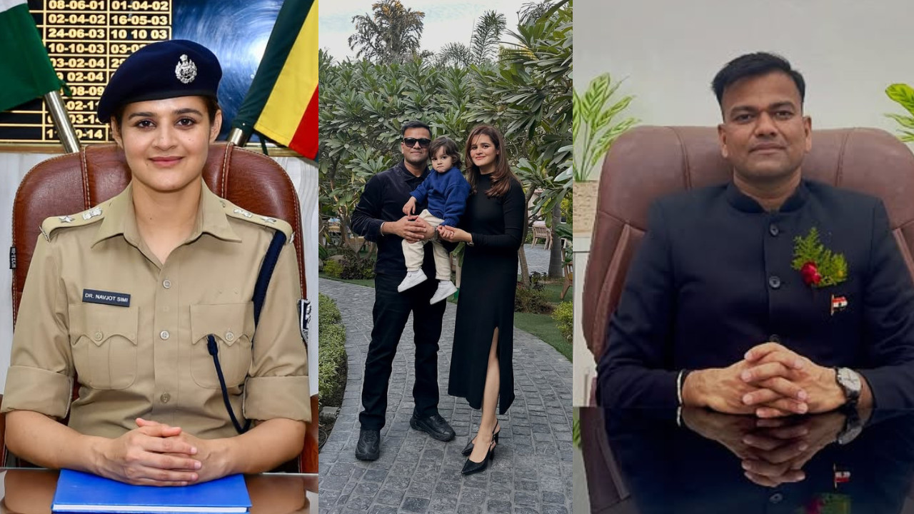  IPS Navjot Simi and IAS Tushar Singla 
