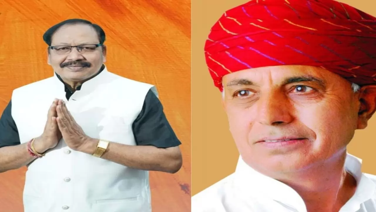BJP MP Mohan Mandavi and Bhagirath Chaudhary