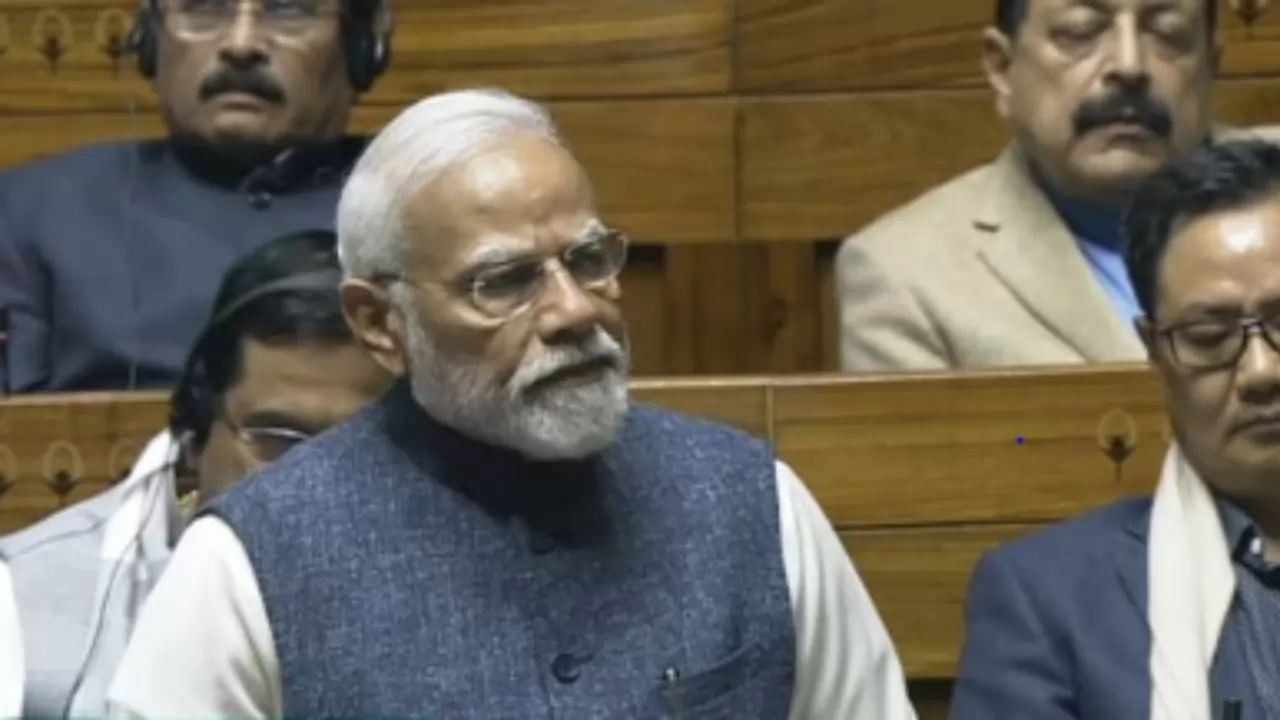 PM Modi Speaks In Lok Sabha