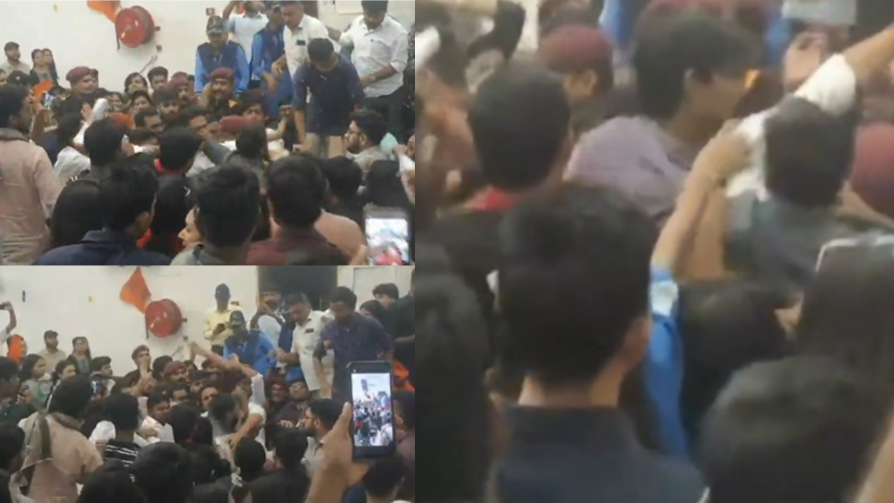 ABVP and leftist organizations clashed in JNU 