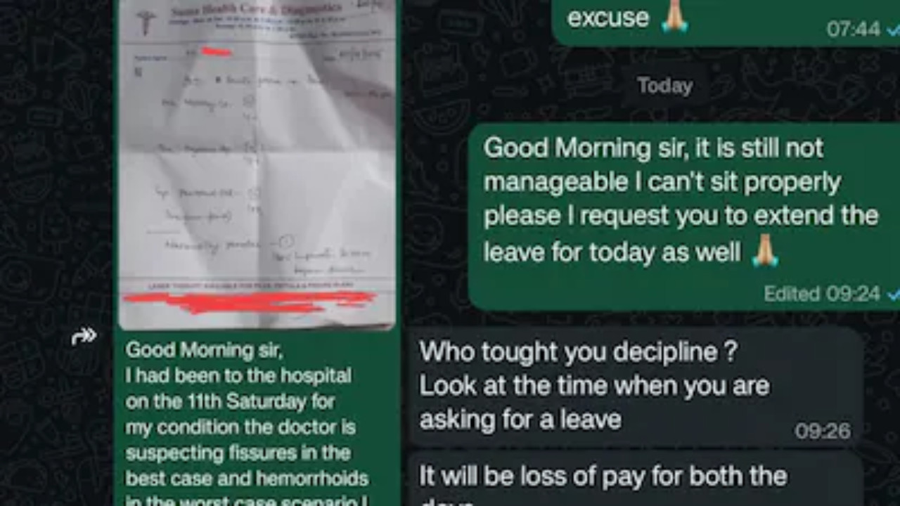 Bank Employee Sick Leave Post Viral