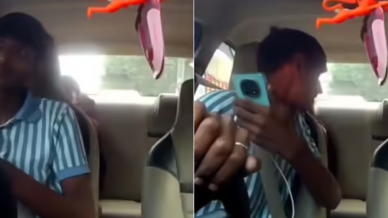 Cab driver and female passenger Video Viral