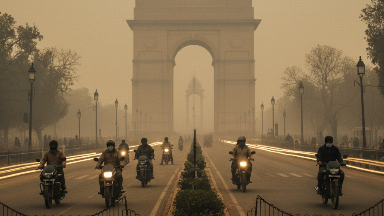 Delhi-NCR faces a triple threat of increasing cold, dense fog, and pollution.