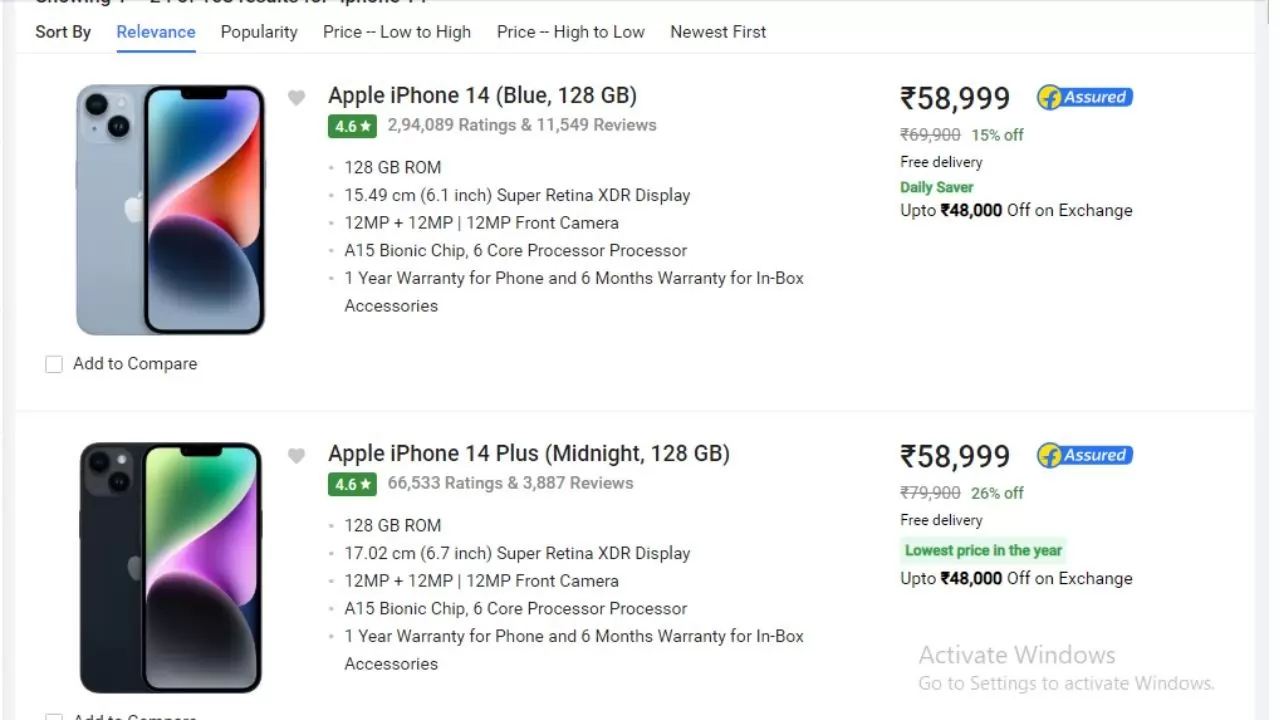 iPhone 14 And iPhone 14 Plus Offer