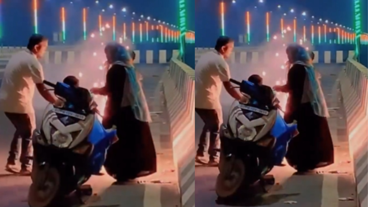 Muslim family celebrates Diwali 2025 on the road