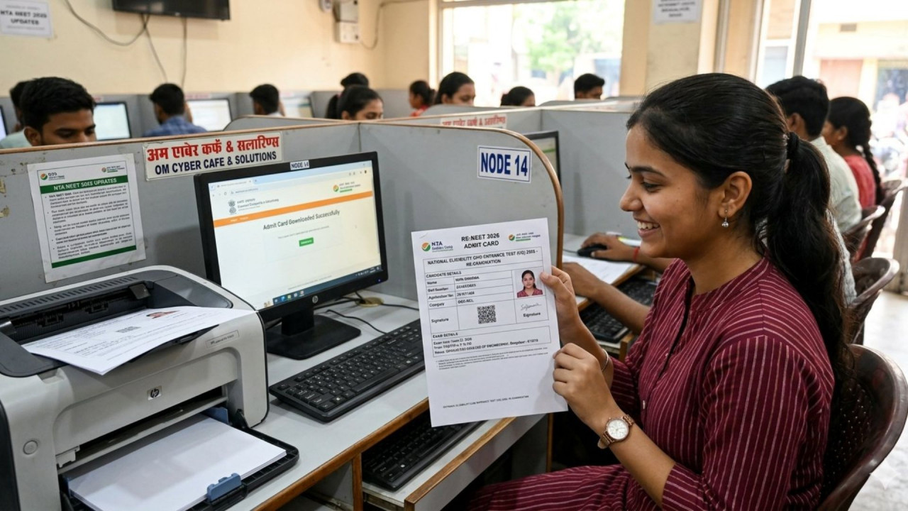 NEET re-exam: नीट यूजी री-एग्जाम के लिए एडमिट कार्ड जारी, ऐसे करें डाउनलोड… NEET re-exam: नीट यूजी री-एग्जाम के लिए एडमिट कार्ड जारी, ऐसे करें डाउनलोड…
