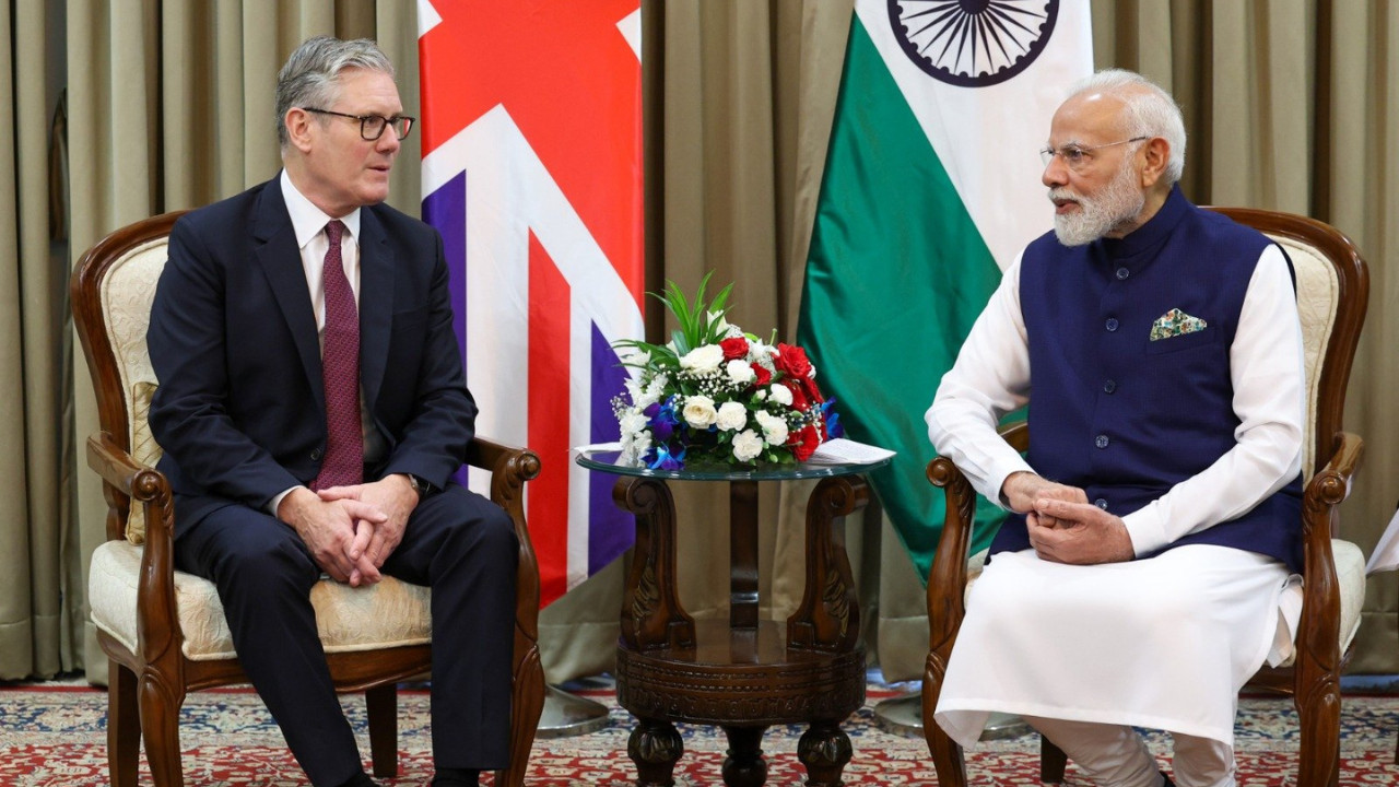 PM Narendra Modi & UK PM Keir Starmer