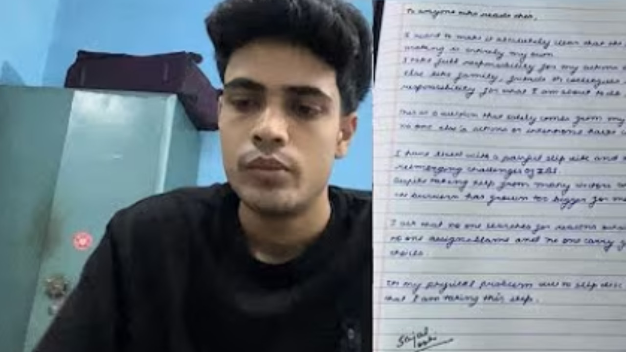 Sajal Joshi Suicide Video