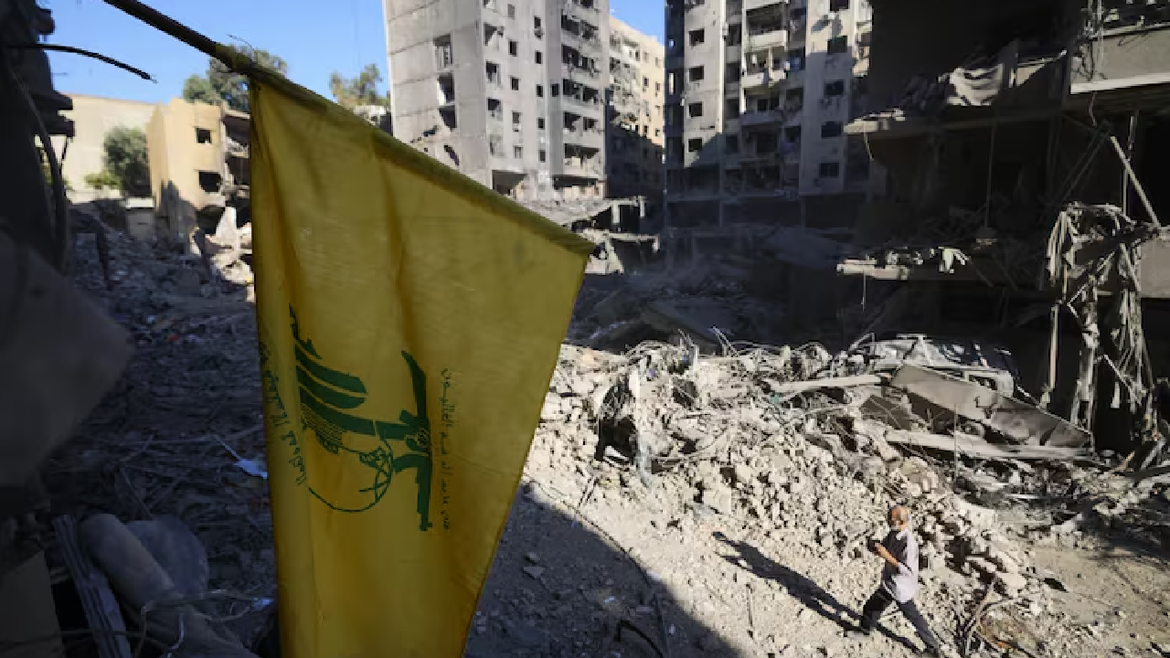 Dahiyeh Smoke still rising from wreckage