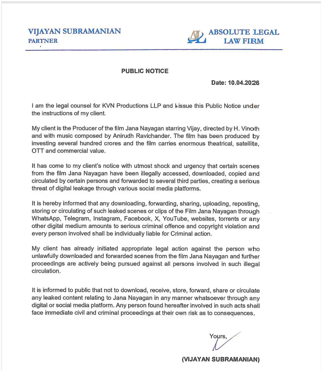 Jana Nayagan Full Movie Leaked Online-India Daily