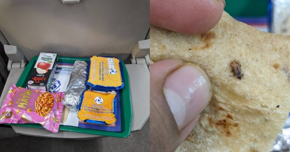 वंदे भारत के खाने पैकेट में मिला कॉक्रोच, यात्रियों में देखने को मिली नाराजगी